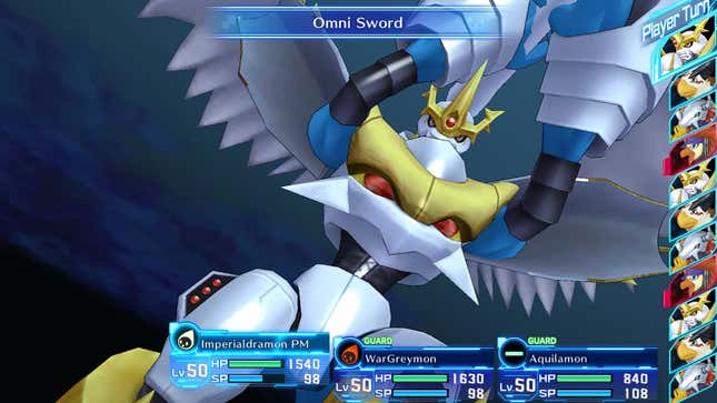 A character uses a sword attack.